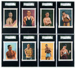 1928 AMATLLER CHOCOLATE SGC GRADED (RICHARD MERKIN COLLECTION) COMPLETE SPANISH BOXING CARD SET.