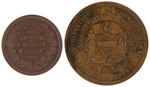 GRANT PAIR OF MEDALS DeWITT 1868-39 AND 1880-2.