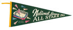 "NATIONAL LEAGUE ALL STARS 1957" PENNANT.