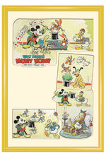 "MICKEY'S MAGIC HAT" GOOD HOUSEKEEPING PAGE ORIGINAL ART BY TOM WOOD.