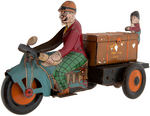 "MOON MULLINS MOVING DAY" MARX PROTOTYPE MOTORCYCLE TOY.