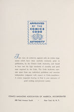 “FACTS ABOUT CODE-APPROVED COMICS MAGAZINES” STATED THIRD EDITION  “COMICS CODE AUTHORITY” BOOKLET.