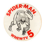 "SPIDER-MAN WNEW-TV 5" 1970s BUTTON.