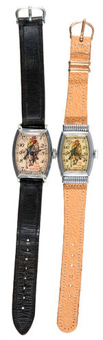 “THE LONE RANGER” 1939 & 1948 WRIST WATCH PAIR.