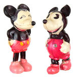 MICKEY MOUSE PLASTER-FILLED CELLULOID FIGURE PAIR.