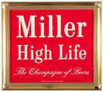 RAMS HEAD ALE/BLACK LABEL/MILLER HIGH LIFE" TAVERN DISPLAY TRIO.