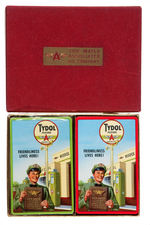 "TYDOL FLYING A GASOLINE" PROMOTIONAL BOXED DOUBLE CARD DECK.