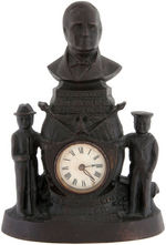 McKINLEY MEMORIAL CLOCK OF BRONZED CAST IRON C. 1902.