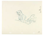 "PETER PAN" ORIGINAL PRODUCTION DRAWING & ANIMATION CEL.