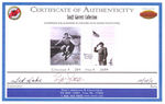 SUPERMAN & BLACKHAWK ACTOR KIRK ALYN SIGNED PHOTO PAIR.