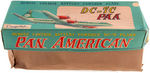 "PAN AMERICAN SUPER 7 CLIPPER METEOR DC-7C" BOXED BATTERY-OPERATED AIRPLANE.