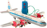 "PAN AMERICAN SUPER 7 CLIPPER METEOR DC-7C" BOXED BATTERY-OPERATED AIRPLANE.