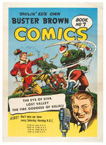 “BUSTER BROWN COMICS” SHOE STORE PROMOTIONAL POSTER.