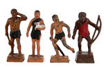 OG, SON OF FIRE COMPLETE SET OF LINCOLN LOGS METAL FIGURES.