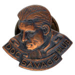 "DOC SAVAGE CLUB" STUD, CARD & RARE ENVELOPE.