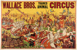 "WALLACE BROS. TRAINED ANIMAL CIRCUS" POSTER.