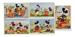 "WALT DISNEY POSTCARD/MICKEY MOUSE SERIES" LOT.