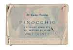 "PINOCCHIO" FRENCH  POSTCARD SET.