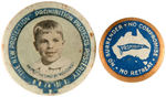 SEVEN PROHIBITION BUTTONS FROM AUSTRALIA AND CANADA.