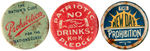 SEVEN PROHIBITION BUTTONS FROM AUSTRALIA AND CANADA.