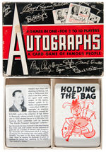 “AUTOGRAPHS” COMPLETE BOXED CARD GAME INC. RUTH & DIMAGGIO.