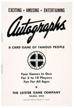 “AUTOGRAPHS” COMPLETE BOXED CARD GAME INC. RUTH & DIMAGGIO.