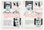 “AUTOGRAPHS” COMPLETE BOXED CARD GAME INC. RUTH & DIMAGGIO.