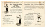 “ROPE SPINNING WITH THE HOOT GIBSON RODEO ROPE” INSTRUCTION FOLDER WITH ENVELOPE.