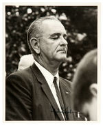 LYNDON JOHNSON SIGNED PHOTO AND ITEMS FROM GETTYSBURG BATTLE CENTENNIAL 1963.