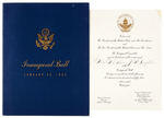 DICK NIXON AND OTHERS SIGNED 1953 INAUGURAL PROGRAM & MANY RELATED PIECES.