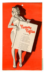 EARL MORAN "NURSERY NIFTIES" PIN-UP CALENDAR.