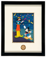 MICKEY'S PARTI GRAS "TEETER TOTTER GOOFY AND PALS" LIMITED EDITION FRAMED PIN SET.