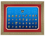 "WALT DISNEY WORLD MAGICAL MILESTONES" 35TH ANNIVERSARY LIMITED EDITION  GIANT FRAMED PIN SET.