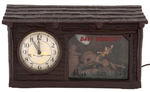 "DAVY CROCKETT" LIGHTED & ANIMATED ELECTRIC CLOCK BY HADDON.