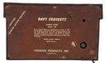 "DAVY CROCKETT" LIGHTED & ANIMATED ELECTRIC CLOCK BY HADDON.