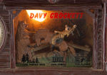 "DAVY CROCKETT" LIGHTED & ANIMATED ELECTRIC CLOCK BY HADDON.