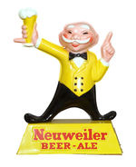 "NEUWEILER BEER-ALE" FIGURAL DISPLAY.