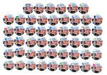 "BUSH '04 CHENEY" COMPLETE 51 BUTTON STATES SET.