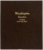 NEAR COMPLETE SET OF WASHINGTON QUARTERS 1932-1998 AU-PROOF.