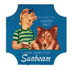 "SUNBEAM" MOVIE STAR BREAD END LABELS.