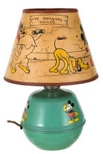 MICKEY MOUSE LAMP WITH RARE SHADE.