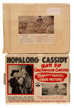 “HOPALONG CASSIDY BAR 20 CHUCKWAGON GARDEN” COMPLETE SET IN MAILER.