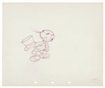 JIMINY CRICKET PINOCCHIO PRODUCTION DRAWING ATTRIBUTED TO WARD KIMBALL.