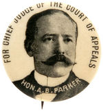 ALTON B. PARKER RARE PRE-PRESIDENTIAL CAMPAIGN BUTTON.