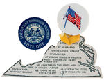 WEST VIRGINIA AND VIRGINIA PAIR OF TEMPERANCE PROHIBITION BUTTONS.