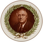 FDR FOUR 1940s CHINA PLATES.