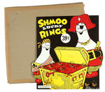 "SHMOO LUCKY RINGS" DIE-CUT STORE DISPLAY BOXED.