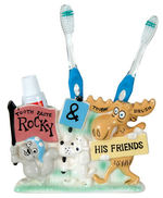 "ROCKY & HIS FRIENDS/TOOTHPASTE/TOOTHBRUSH" HOLDER.