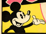 SUNDAY NEWSPAPER COMIC SECTION PROMOTIONAL SIGN FEATURING MICKEY MOUSE.