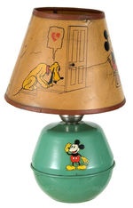 MICKEY MOUSE LAMP WITH RARE SHADE.